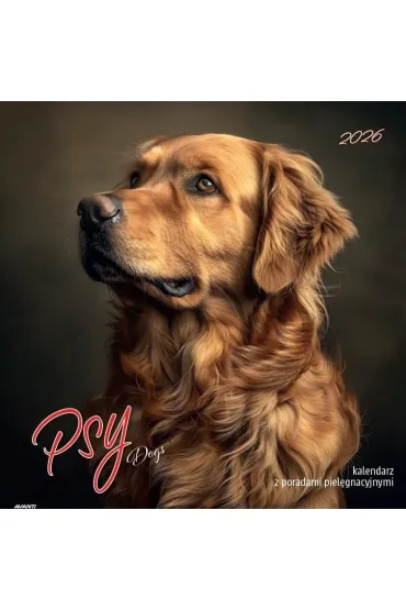 Kalendarz 2026 ścienny albumowy 30x30cm Psy