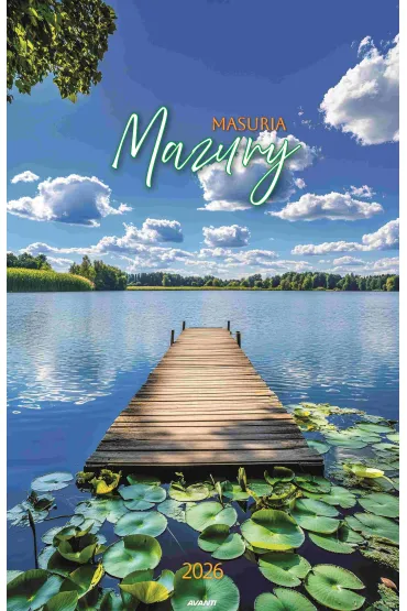 Kalendarz 2026 ścienny A3 Mazury