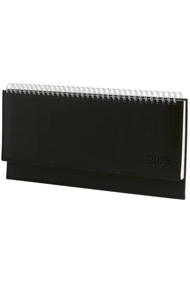 Terminarz 2026 leżący czarny