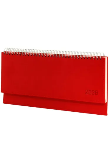 Terminarz 2026 leżący czerwony