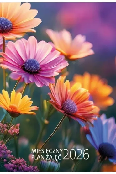 Kalendarz 2026 Miesięczny plan zajęć A4 MIX