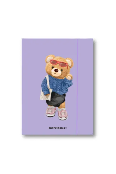 Teczka A4+ z gumką Teddies&Misia