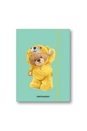 Teczka A4+ z gumką Teddies&Miś w dresiku