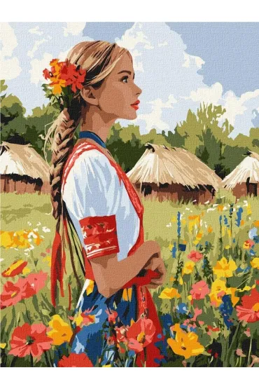 Malowanie po numerach - Piękna Ukrainka