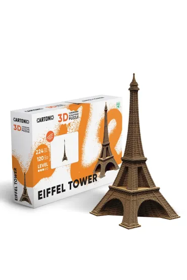 Cartonic 3d puzzle eiffel tower