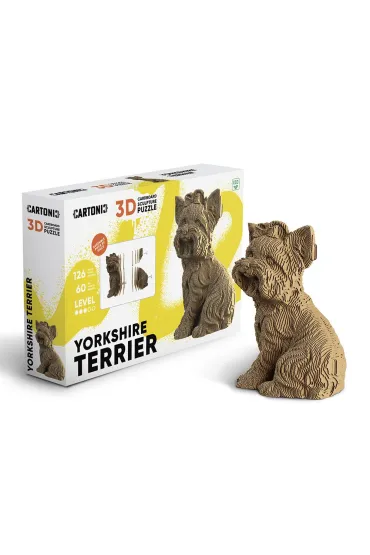 Cartonic 3d puzzle yorkshire terrier