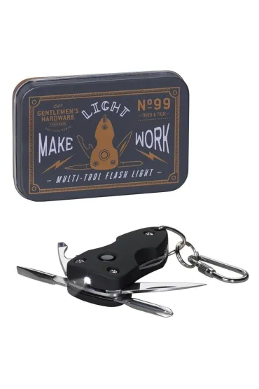 Multitool kieszonkowy z latarką