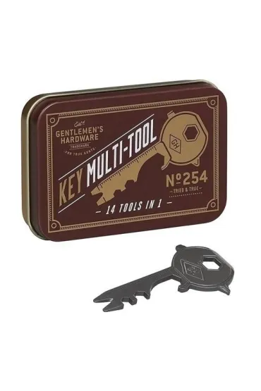 Multitool w kształcie klucza w puszce