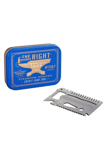 Multitool w kształcie karty w puszce 15w1