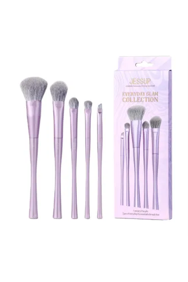 Zestaw Luxury Purple Everyday Essentials Brush zestaw pędzli 5pcs T515