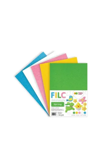 Filc dekoracyjny Spring 5 szt HAPPY COLOR