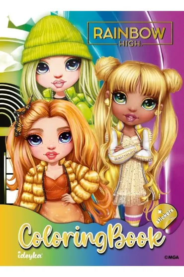 Kolorowanka z naklejkami Rainbow High ColoringBook