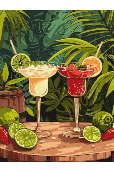 Malowanie po numerach - Egzotyczne drink