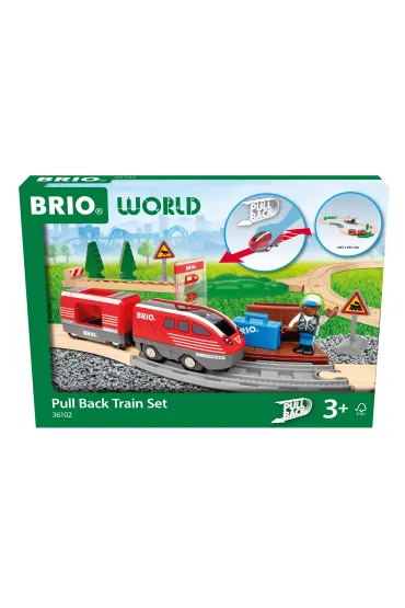 Brio Zestaw Pull Back Train