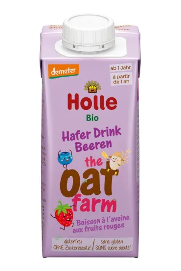 Napój owsiany truskawka - jagoda - banan od 1 roku demeter