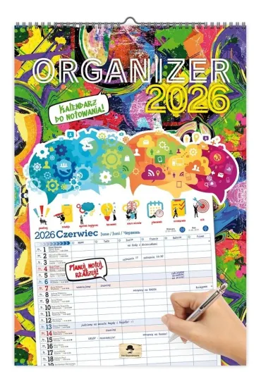 Kalendarz 2026 A3 ścienny jednostronny organizer