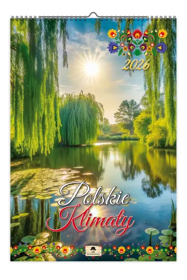 Kalendarz 2026 A3 ścienny jednostronny kwiaty