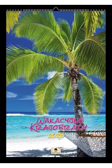 Kalendarz 2026 A3 ścienne wakacyjne krajobrazy