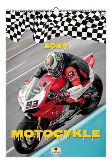Kalendarz 2026 ścienny motocykle