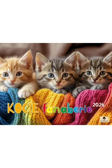 Kalendarz 2026 Ścienny albumowy kocie fanaberie