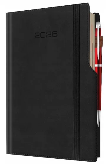 Kalendarz 2026 A5 dzienny biznes planer pastelowy