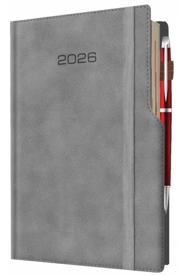 Kalendarz 2026 A5 dzienny biznes planer pastelowy