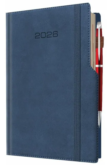 Kalendarz 2026 A5 dzienny biznes planer pastelowy