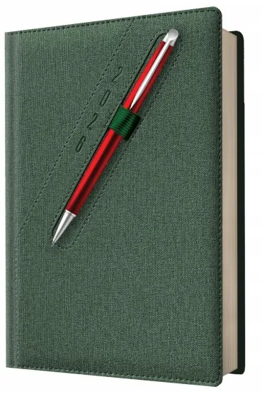 Kalendarz 2026 A5 dzienny z kieszonką i gumką