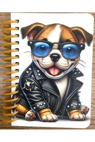 Kołonotatnik ozdobny A7/64K gładki Pies