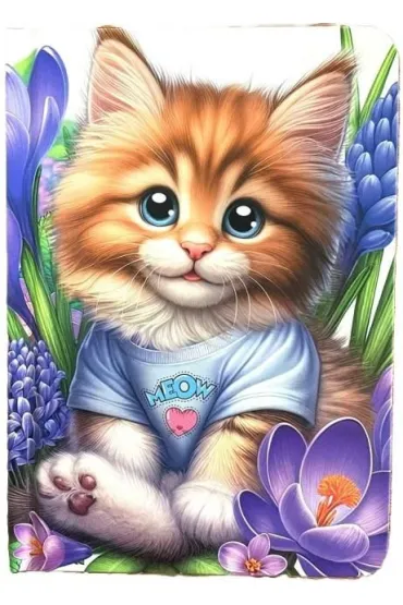 Notatnik ozdobny A6/64K gładki TW Kotek