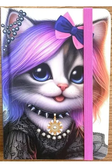 Notatnik ozdobny A6/64K kratka TW Super kot