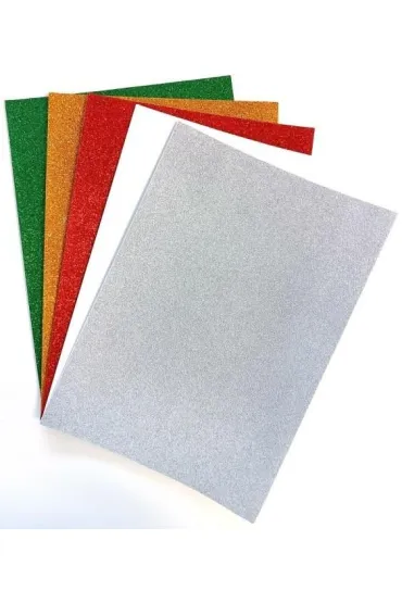 Kolorowe pianki EVA A4 samoprzylepne 5 arkuszy