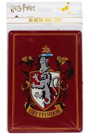 Harry Potter Tabliczka metalowa Herb Gryffindoru