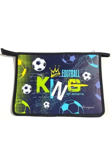 Teczka-torba A4+ zapinana na zamek Piłka nożna