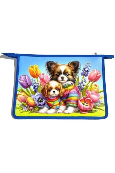 Teczka-torba A4+ zapinana na zamek Pieski