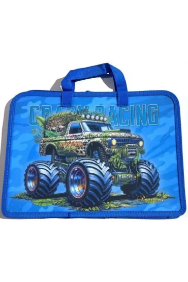 Teczka-torba A4+zapinana na zamek z rączką Monster