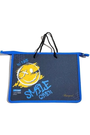 Teczka-torba A4+ zapinana na zamek z rączką Uśmiec