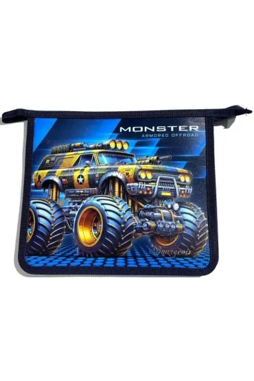 Teczka-torba A5+ zapinana na zamek Monster Truck
