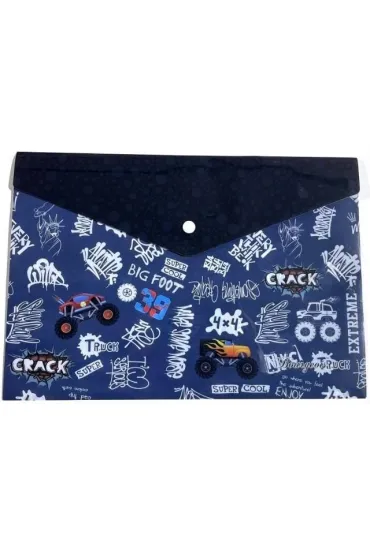 Teczka A4+ plastikowa z klipsem Monster Truck