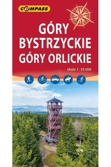 Mapa turystyczna - Góry Bystrzyckie, Góry Orlickie
