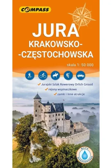 Mapa tur. - Jura Krakowsko-Częstochowska lam.