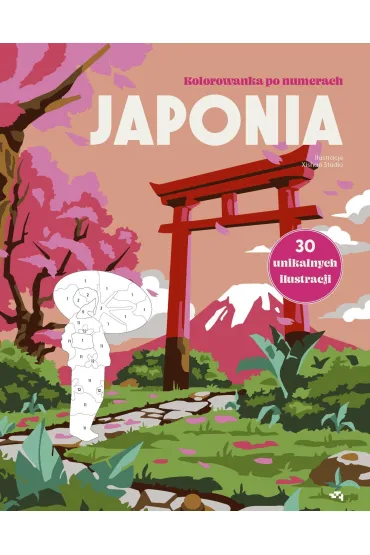 Japonia. Kolorowanka po numerach