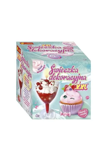 Świeczka dekoracyjna - deser wiśniowy