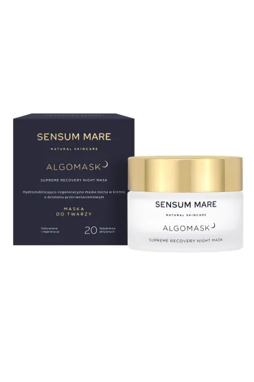 Algomask hydrostabilizująco-regeneracyjna maska nocna w kremie o działaniu przeciwstarzeniowym