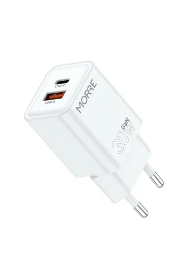 Morre ładowarka usb/usb-c 30w biała
