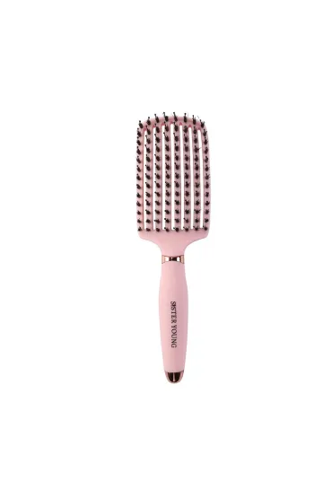Ovia Hair Brush szczotka do włosów z włosiem dzika Pink