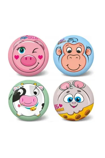 Piłka 23cm zwierzęta 4wz w siatce 3121 34470 31216