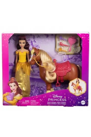 Disney Princess. Lalka Księżniczka Bella z koniem Phillippe