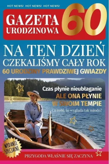 Karnet Urodziny gazeta 60