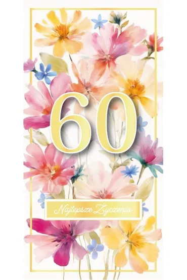 Karnet Urodziny 60